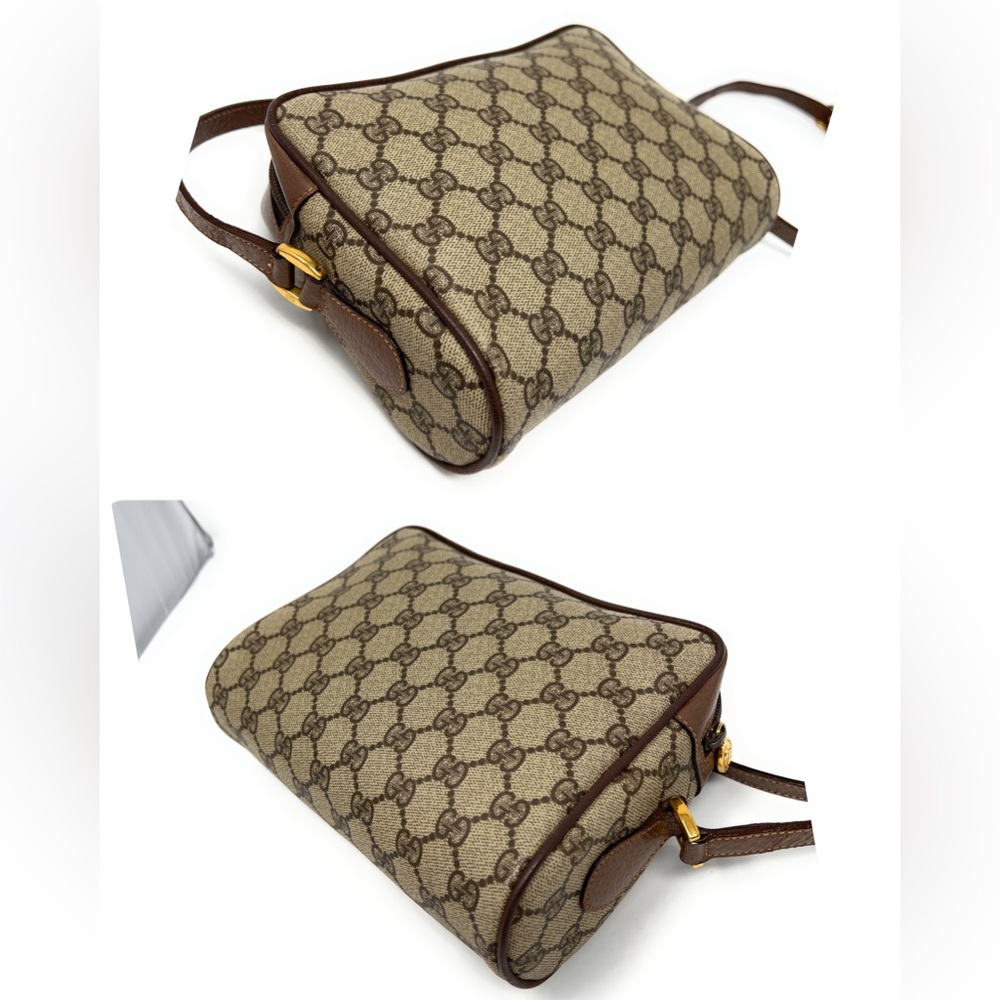 Gucci Brown GG Canvas Crossbody with Green-Red Web Stripe - Picture 14 of 15